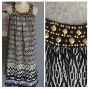 Chiffon Beaded Dress By Magic